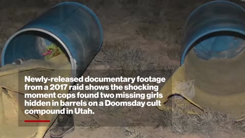 Dramatic never-before-seen footage of girls being rescued from dad's doomsday cult