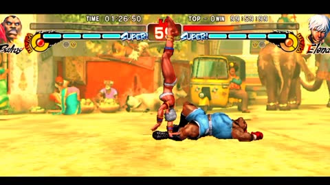 Barlog vs Elena street fighter 4k ultra HD