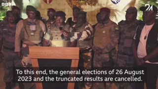 Gabon Africa Coup - Army cancels elections and seizes power