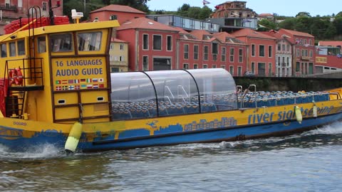 Douro River cruise and rabelo boats, Porto, Portugal
