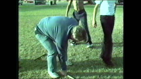 Free Range 80s Kids Catching Flying Sticks (Vic's Vacant Lot 1983)