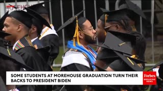Morehouse College Students Turn Their Backs on Biden During Commencement Address