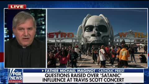 Father Michael Maginot Questions raised over satanic influence at Travis Scott concert