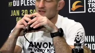 Sean Strickland UFC Champ gets asked 'Gotcha' Question