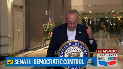 Chuck Schumer Wastes No Time In Bashing MAGA Republicans After Senate Win