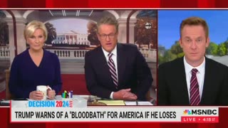 Joe Scarborough MSNBC meltdown after being called out for 'BloodBath' Lie