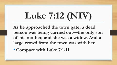 Luke 7:11-17
