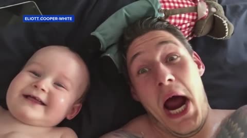 Baby Laughing Uncontrollably At Dad Will Make You smile(nice video)