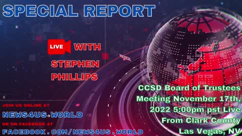 CCSD Board of Trustees Meeting November 17th, 2022 Live