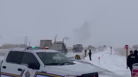 farmers break thru rcmp roadblock