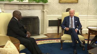 0134. President Biden Holds a Bilateral Meeting with South African President Cyril Ramaphosa