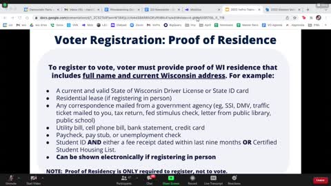 Wisconsin Democrats Voter Protection 101 Training