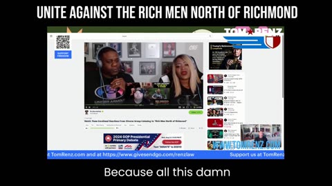 Unite Against the Rich Men North of Richmond - The Tom Renz Show