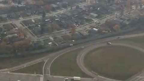 Landing at Toronto International Airport