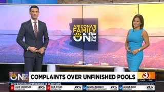 Complaints over unfinished pools across the Valley