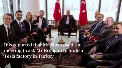 Elon musk takes son Lil x to meet Tayyip Erdogan