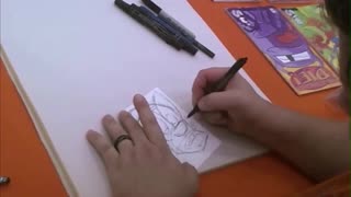 Hawkeye Time lapse Comic Con Drawing