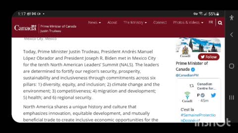 Justin Trudeau Just Gave CANADA To The U.S.A. & MEXICO - (CANADA , USA, MEXICO) Declaration of North America (DNA) January 10, 2023 Mexico City, Mexico