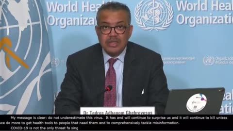 Director General Of WHO Says COVID Will Continue To Kill People