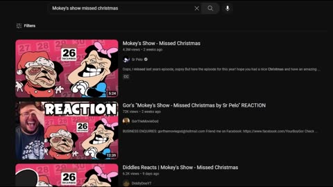 If I laugh, the video ends - Mokey's Show - Missed Christmas