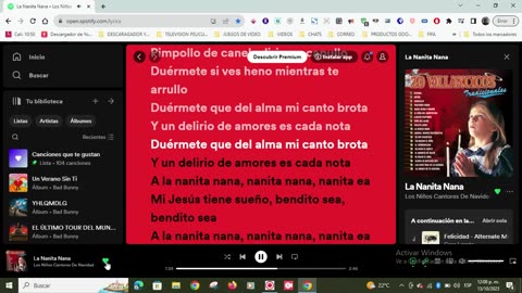 LA NANITA NANA VILLANCICO VIDEO LETRA