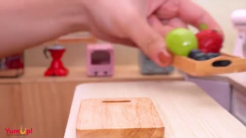 Satisfying Miniature Fruit Jelly Cheesecake Recipe | Tiny Vanilla Sponge Cake Decorating | 과일젤리케이크