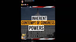 Patel- What is Inherit Contempt of Congress