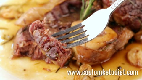 Keto Garlic Rosemary Beef Shanks