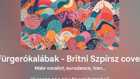 Fürgerókalábak - Britni Szpírsz AI-generált dance/diszkó feldolgozás