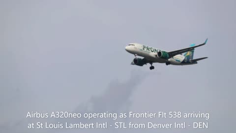 Afternoon arrivals and departures at St. Louis Lambert Intl - STL August 23, 2023