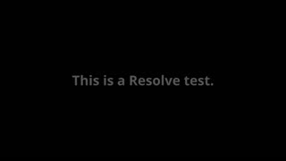 Test Resolve