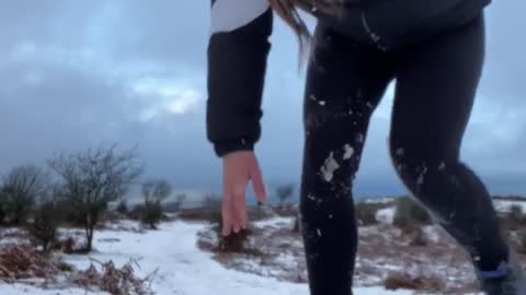 Jumping into the Snow Doesn't Go as Planned