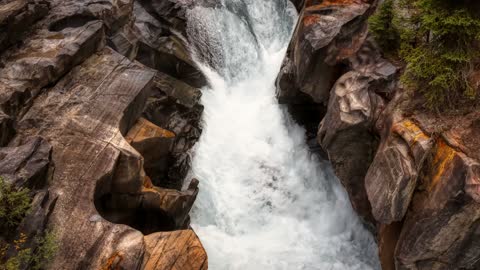 Fresh Water Flowing In Canyon Free To Use Loop Video (No Copyright)