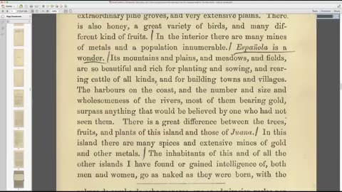 Columbus" On The Beauty & Abundance of The America's / Paradise Found / The Golden People / Eden