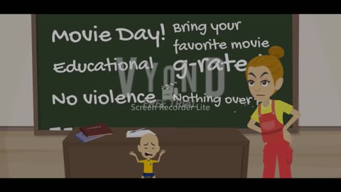 Caillou Brings an X rated Movie to Class / Grounded (Vyond Satire) || Arisa Padira ||