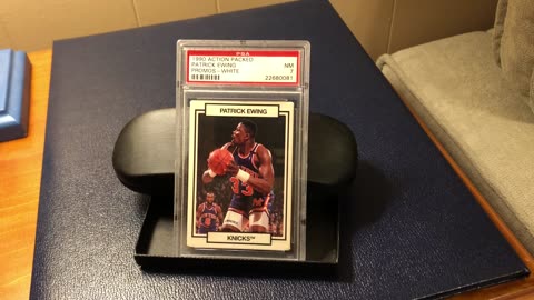 Basketball Card, 1990 Action Packed Promos, Patrick Ewing, White Border Variation