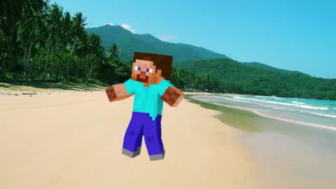 Minecraft Funny Dancing in Philippines Beach