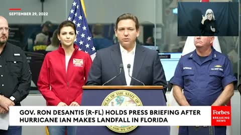 Gov. DeSantis Details Response After Hurricane Ian Devestates Florida Overnight