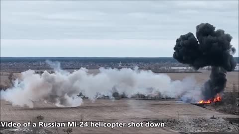 Russian Mi-24 Shot Down This Morning