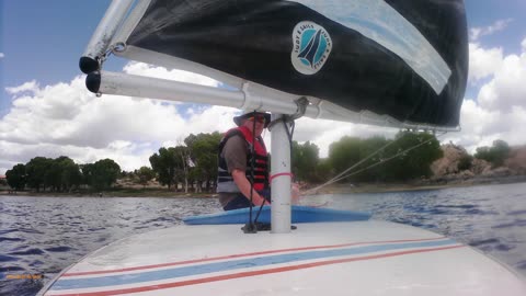 Sunfish sailing Willow Lake Az 1