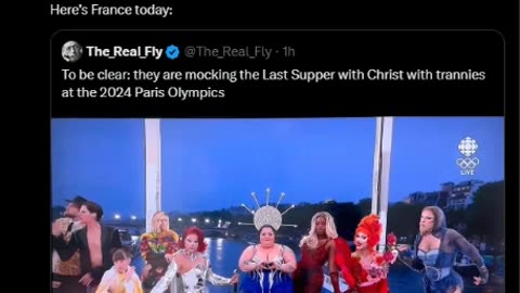 They are mocking the Last Supper with Christ at the 2024 #Paris #Olympics