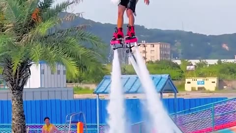 Flyboarding looks like so much fun! 🌊