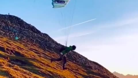 mountain take off paragliding 😍🥰