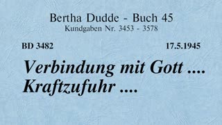 BD 3482 - VERBINDUNG MIT GOTT .... KRAFTZUFUHR ....