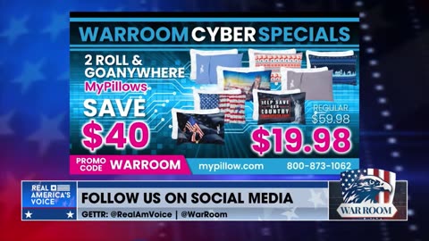 Get WarRoom Cyber Specials With Free Shipping By Visiting mypillow.com/warroom