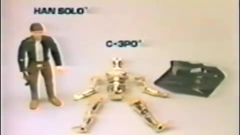 Star Wars 1980 TV Vintage Toy Commercial - Empire Strikes Back Action Figures Han Solo C-3PO