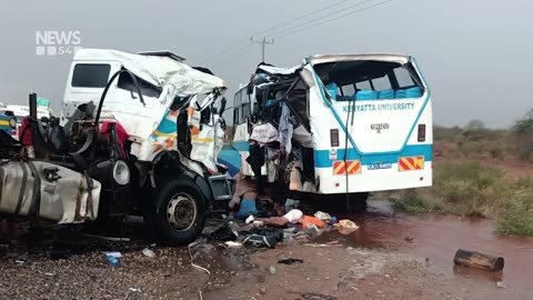 Accident in Kenya: Several feared dead after Kenyatta University Bus Collides With Trailer