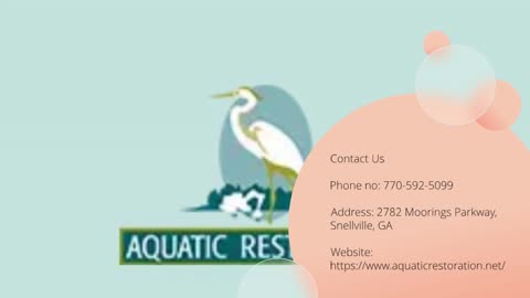 Keeping Your Waters Clear: Pond Maintenance Tips from Aquatic Restoration in Lawrenceville