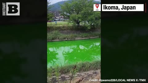 St. Paddy's Was MONTHS Ago! River Turns Green in Japan from Bath Bomb Chemicals