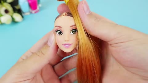 Barbie Doll Makeover Transformation ~ DIY Miniature Ideas for Barbie ~ Wig, Dress, Faceup, and More!